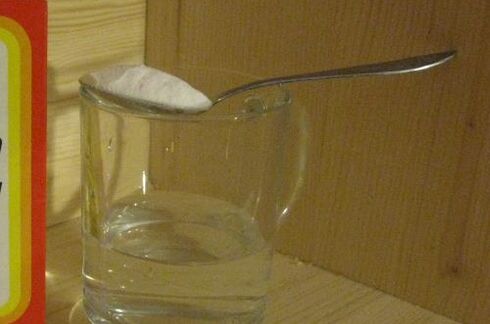 харчова сода всередині, щоб збільшити член